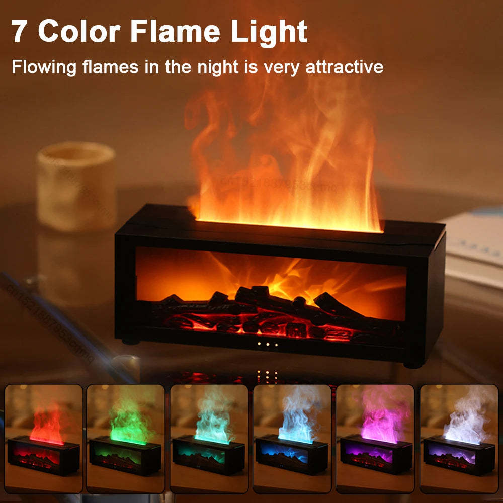 3D Flame Fireplace Diffuser Machine
