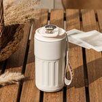 Smart Digital Thermal Stainless Steel Bottle with Portable Coffee Mug 450ml