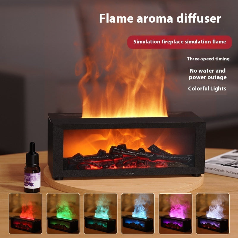 3D Flame Fireplace Diffuser Machine