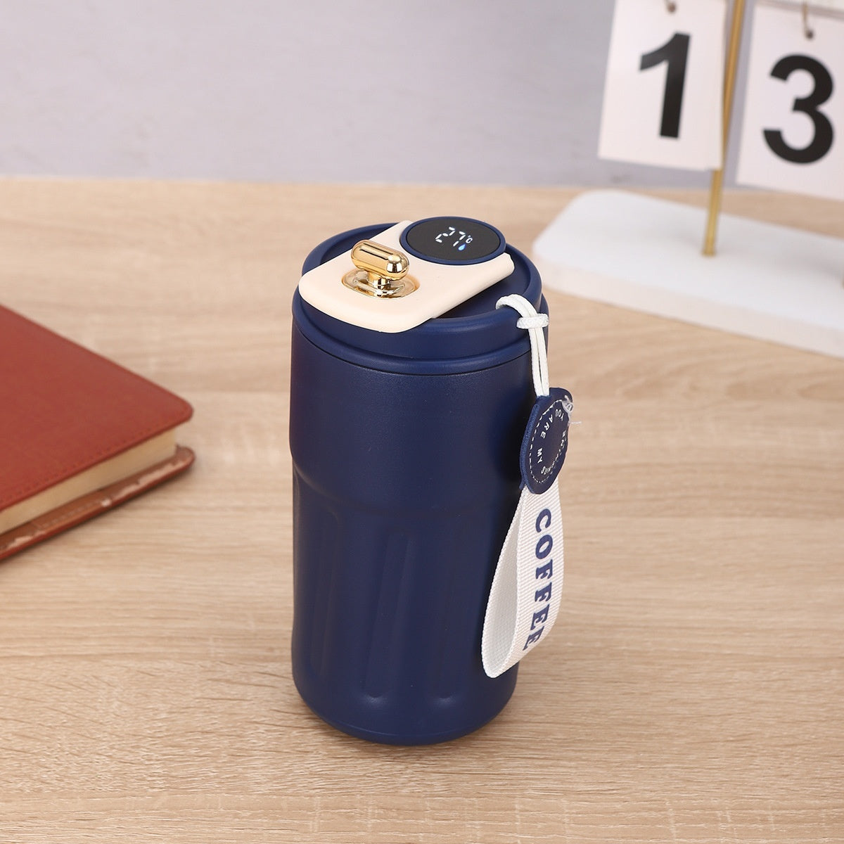 Smart Digital Thermal Stainless Steel Bottle with Portable Coffee Mug 450ml