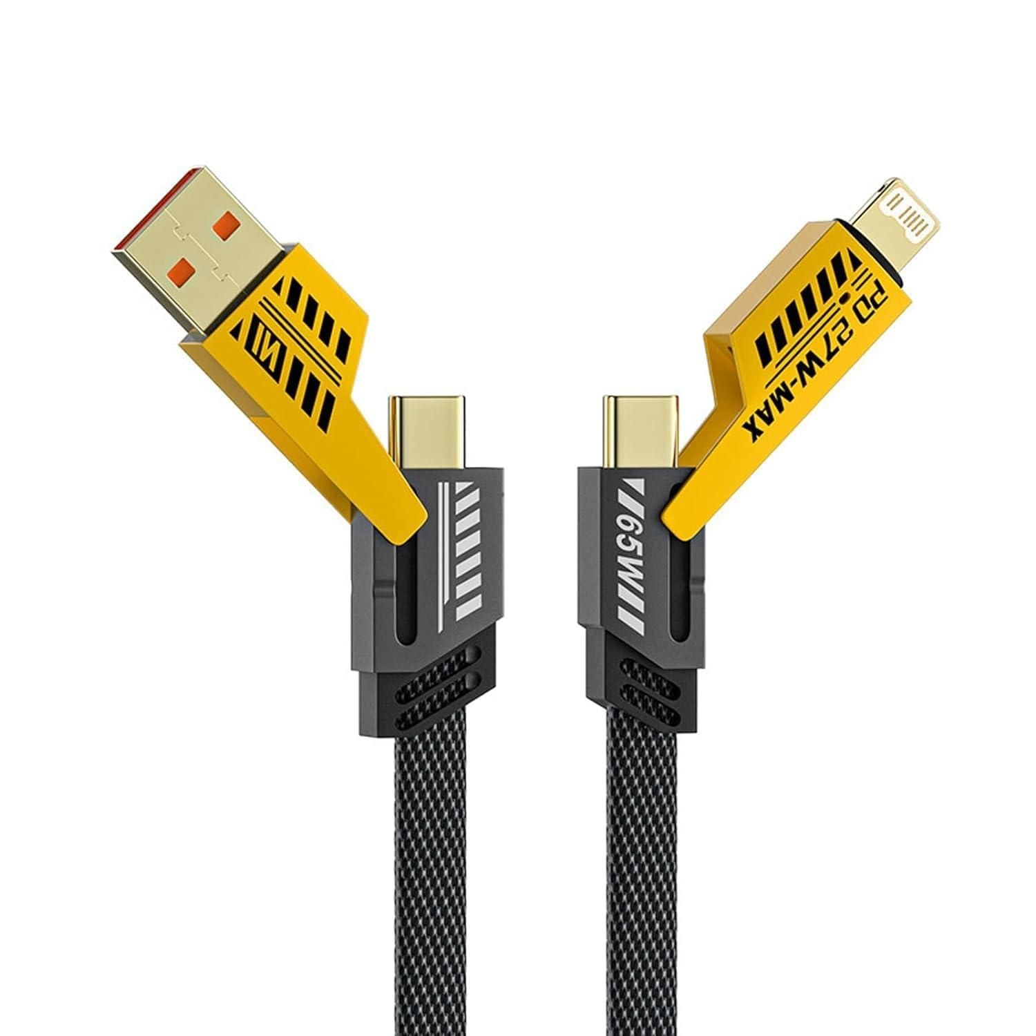 4-in-1 USB Type-C and Lightning Charging Cable