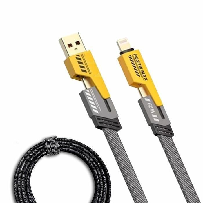 4-in-1 USB Type-C and Lightning Charging Cable