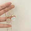 Crystal Heart Design Stone Chain & Pendant