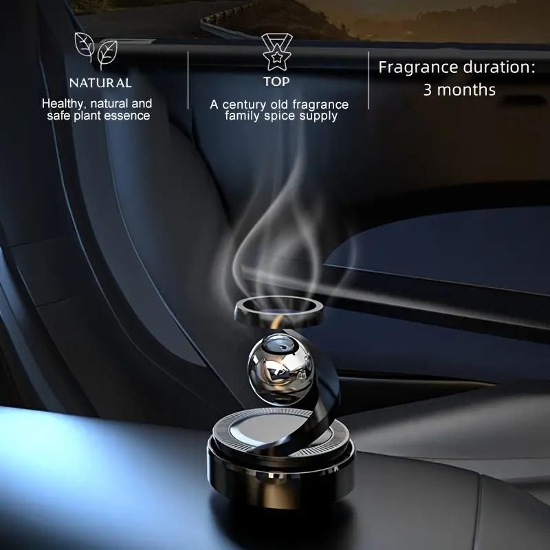 Solar Powered Levitating Ball Illusion Diffuser for Car