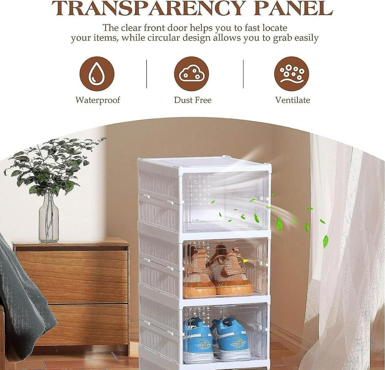 Foldable Shoe Rack Organizer