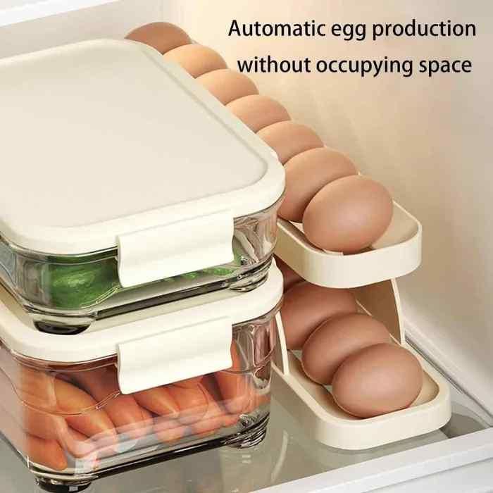 Rolling Egg Holder Container