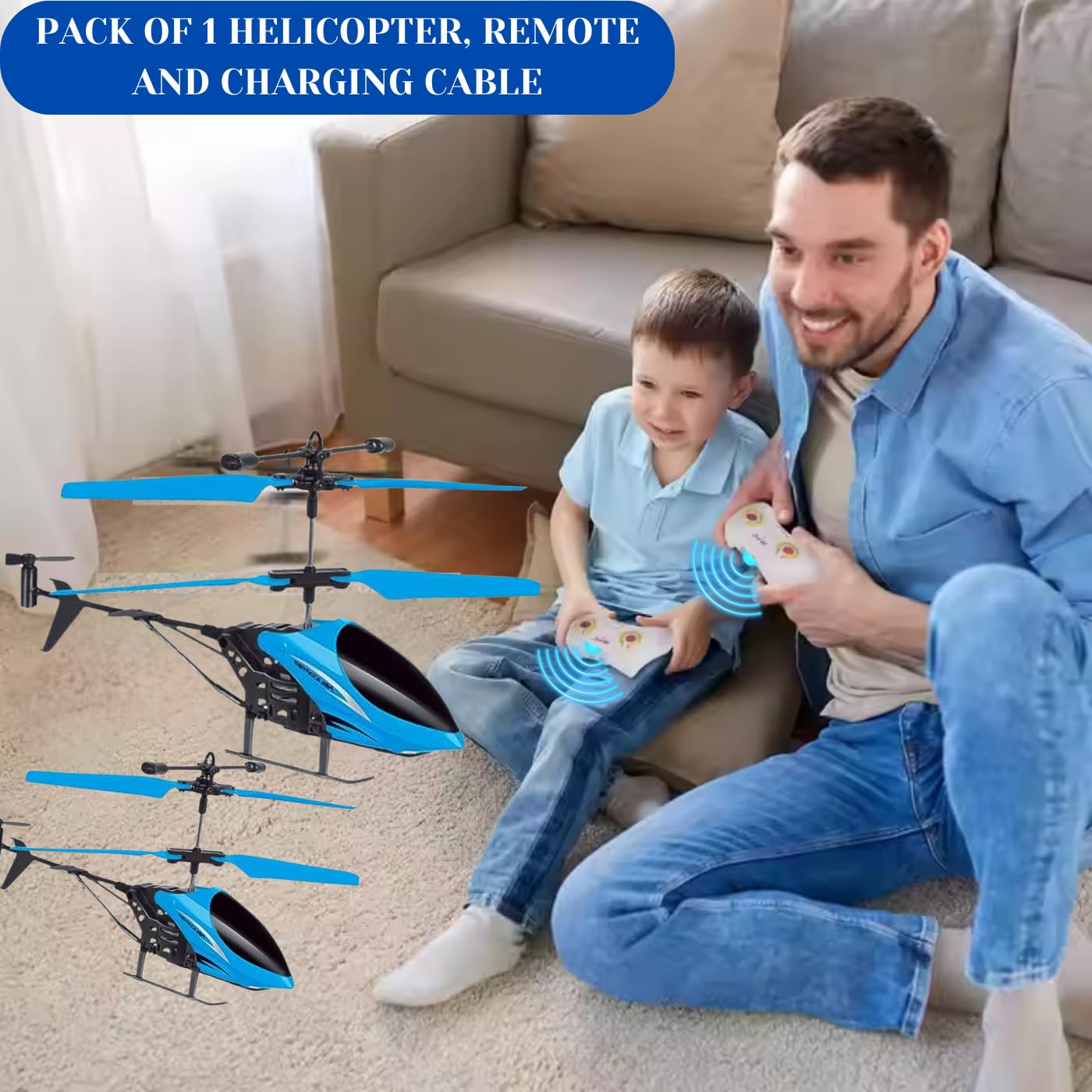 💪🚁 Unbreakable Flying Helicopter with Remote Control & Rechargeable 🚁💪