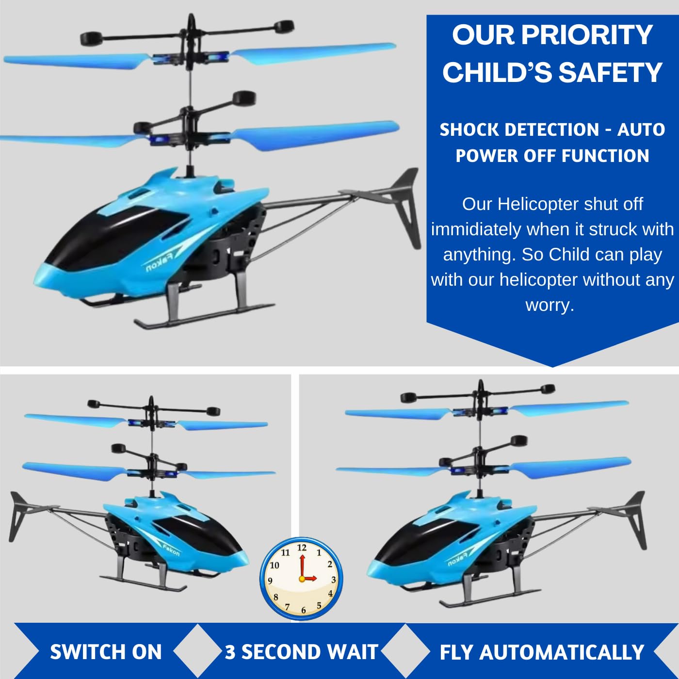💪🚁 Unbreakable Flying Helicopter with Remote Control & Rechargeable 🚁💪
