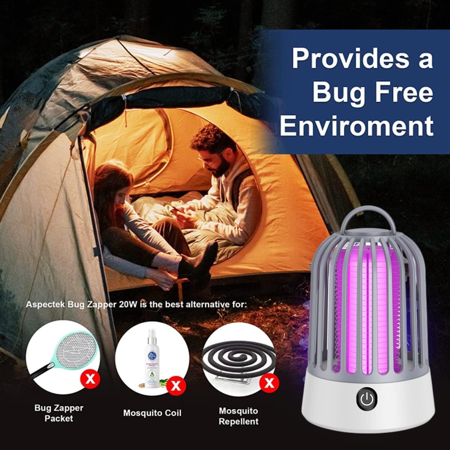 🦟🚫  USB Mosquito & Bugs Killer UV LED Lamp 🦟🚫