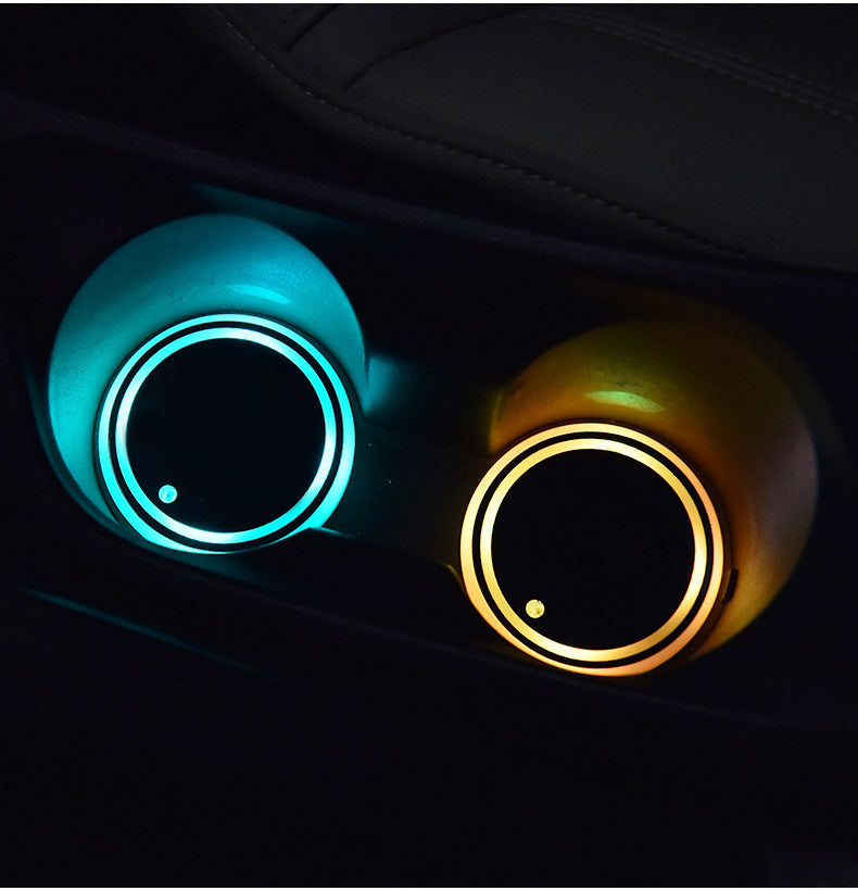Colourful LED Light Cup Holder For Car