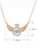 Angel Wings Chain & Pendant (Rose Gold)