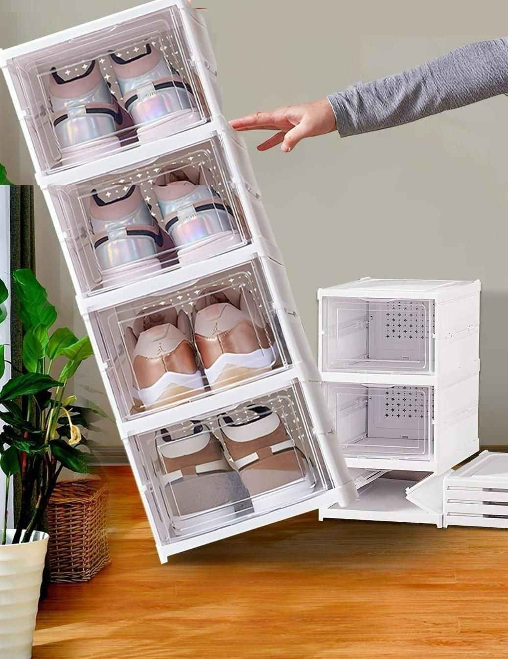 Foldable Shoe Rack Organizer