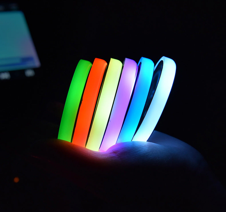 Colourful LED Light Cup Holder For Car