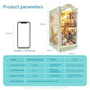 3D DIY Cottage Magic World Miniature Stereo Hand-Assembled Book Stand