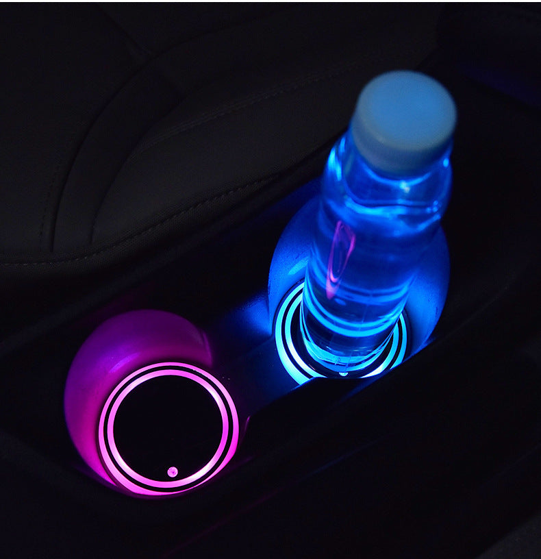 Colourful LED Light Cup Holder For Car