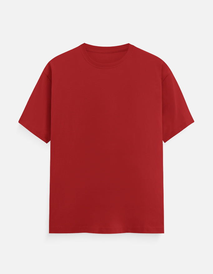 Plain Red Cotton T-Shirt