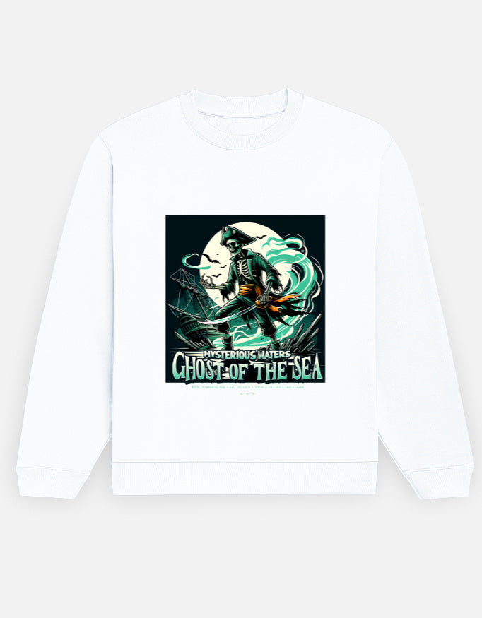 Ghost of the Sea Printed Cotton Sweatshirt