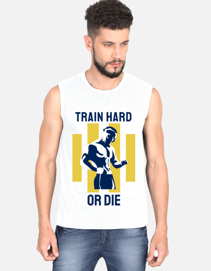 "Train Hard or Die" Men's Gym Cotton T-Shirt