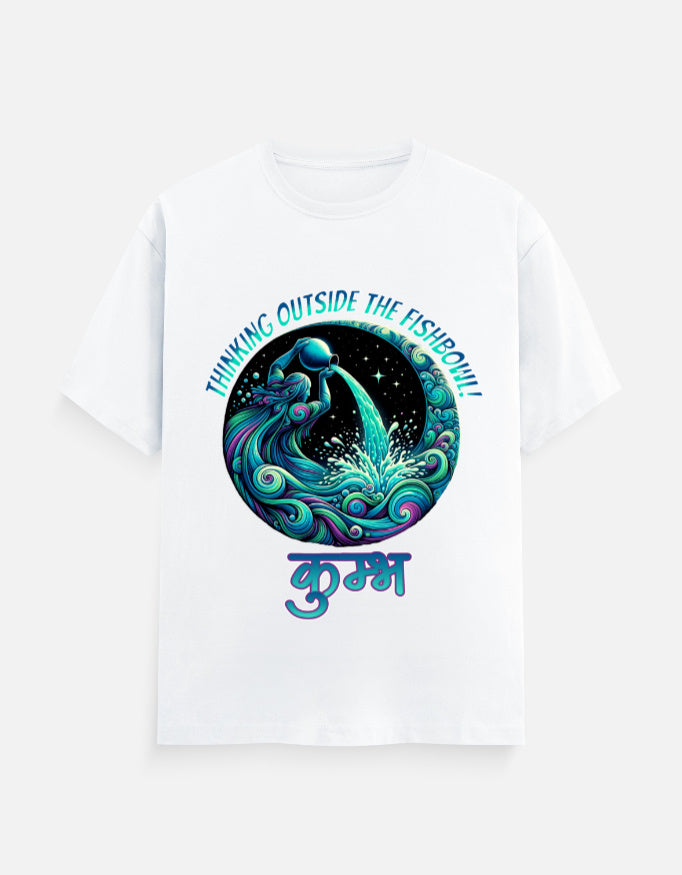 Aquarius Zodiac Sign Cotton T-Shirt
