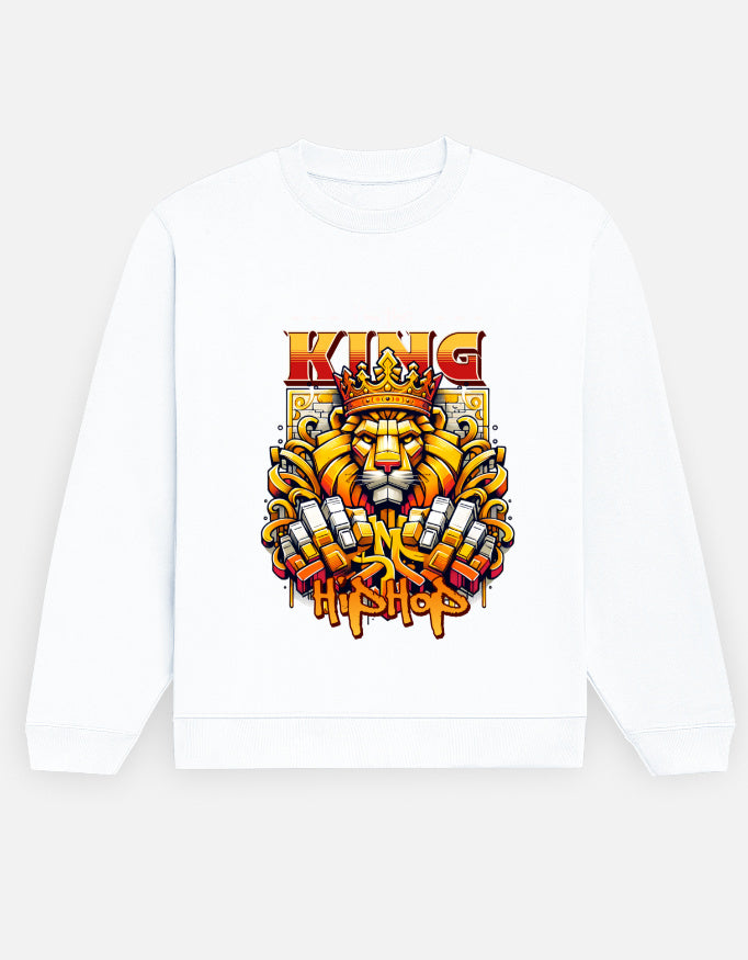 King HipHop Printed Cotton Sweatshirt