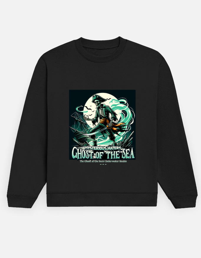 Ghost of the Sea Printed Cotton Sweatshirt