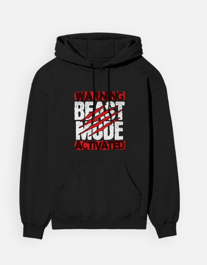 Beast Mode Printed Cotton Hoodie