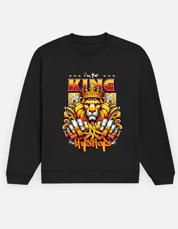 King HipHop Printed Cotton Sweatshirt