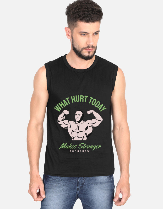"What Hurt Today" Men's Gym Cotton T-Shirt