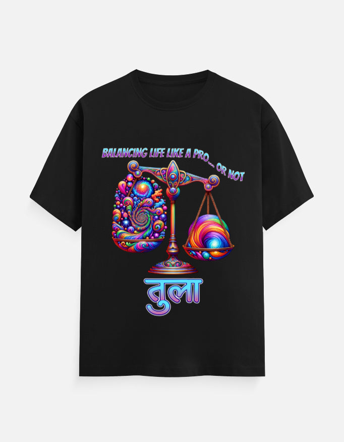 Libra Zodiac Sign Cotton T-Shirt