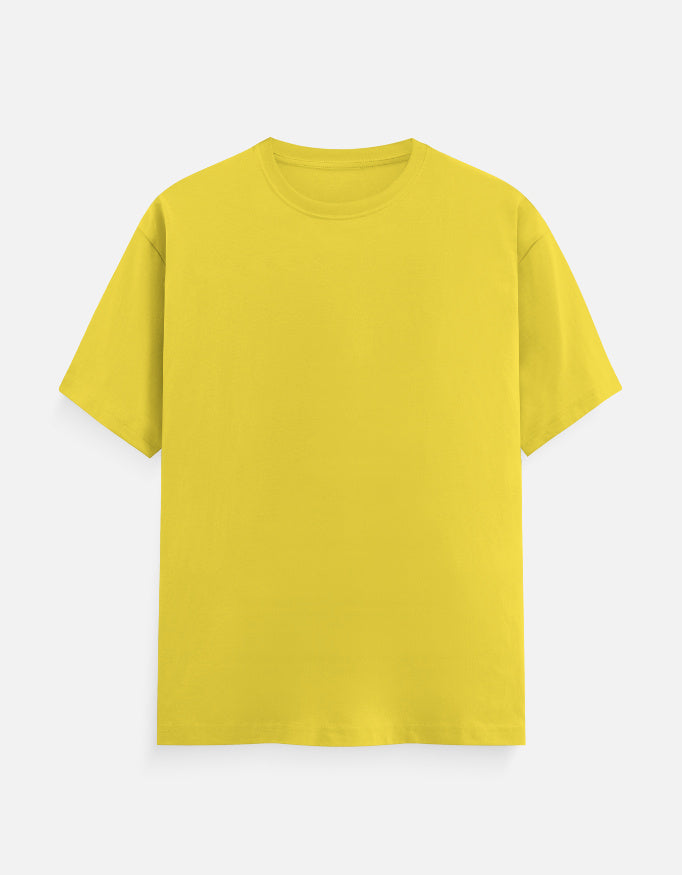 Plain Yellow Cotton T-Shirt