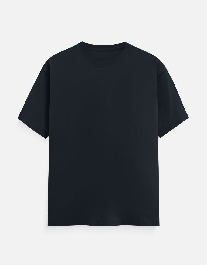 Plain Navy Blue Cotton T-Shirt