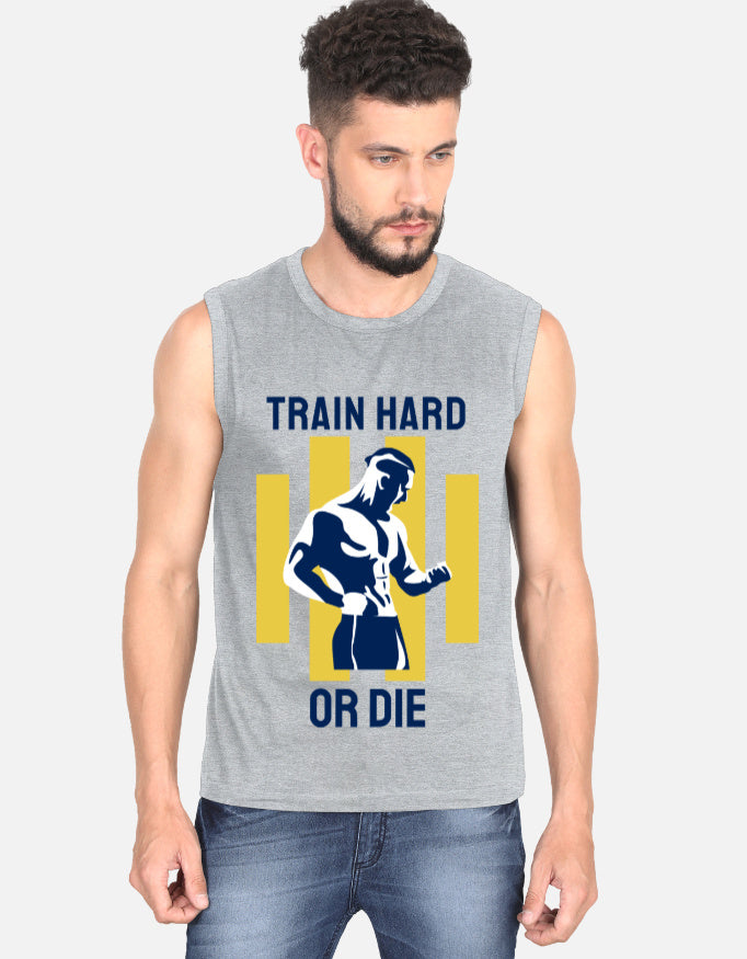 "Train Hard or Die" Men's Gym Cotton T-Shirt