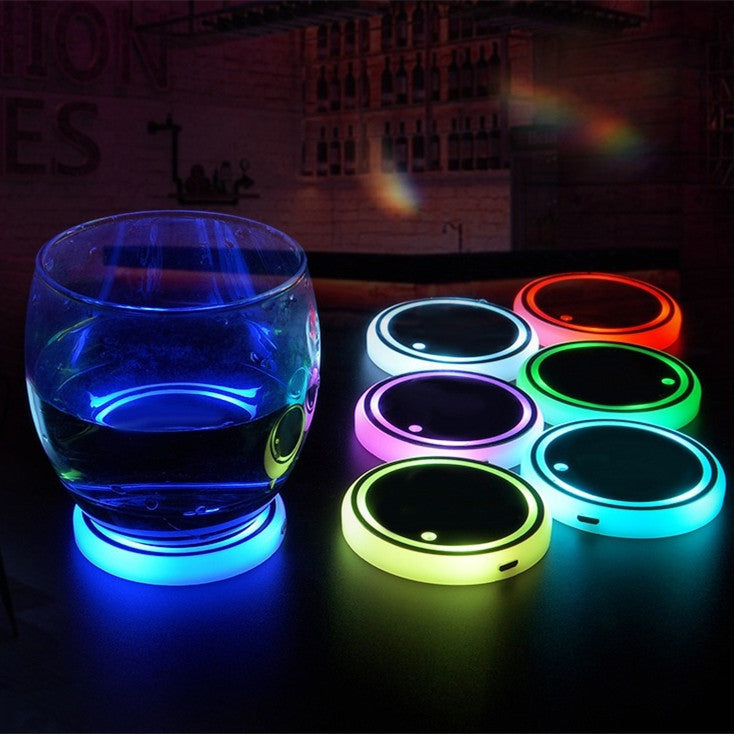 Colourful LED Light Cup Holder For Car