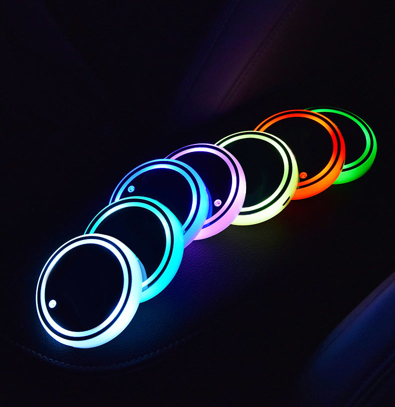 Colourful LED Light Cup Holder For Car